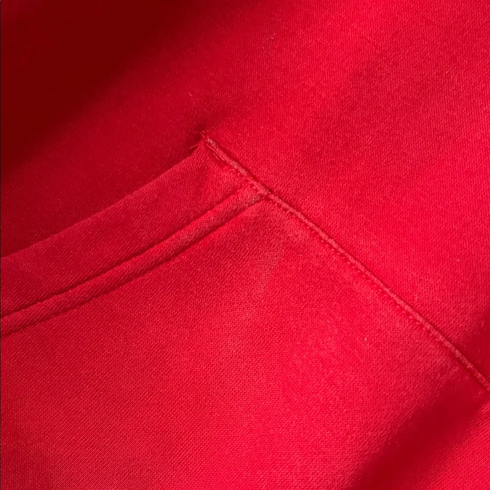 Nike SMALL women’s classic cotton fleece swoosh red pullover hoodie sweatshirt